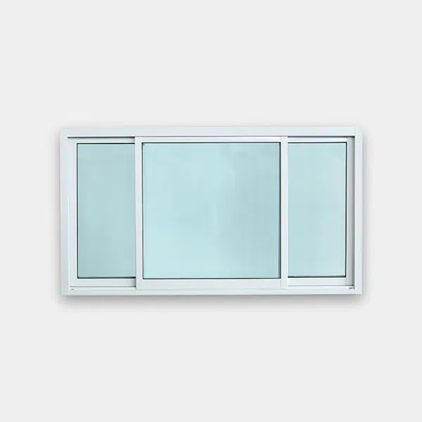 3-Panel Sliding Aluminum Window